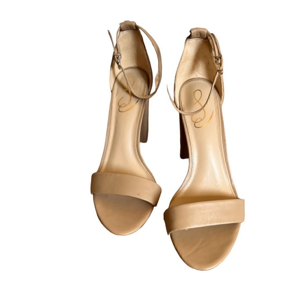 Sam Edelman Yaro Ankle Strap Sandal Block Heel Tan Size 9.5 - Picture 3 of 7